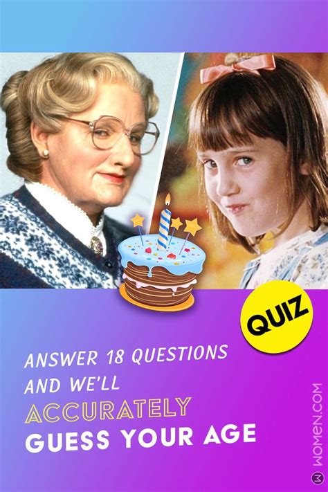 quiz to guess your age